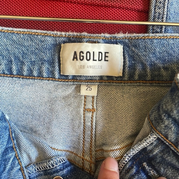 Agolde Riley High Rise Straight - Leg Jeans - Picture 15 of 16